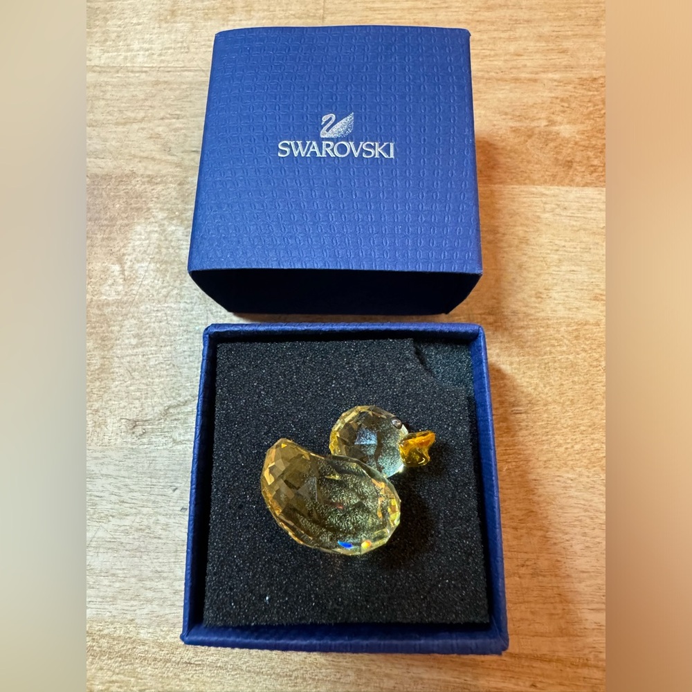 Swarovski crystal baby duck